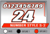 PRINTED NUMBER SET S-2